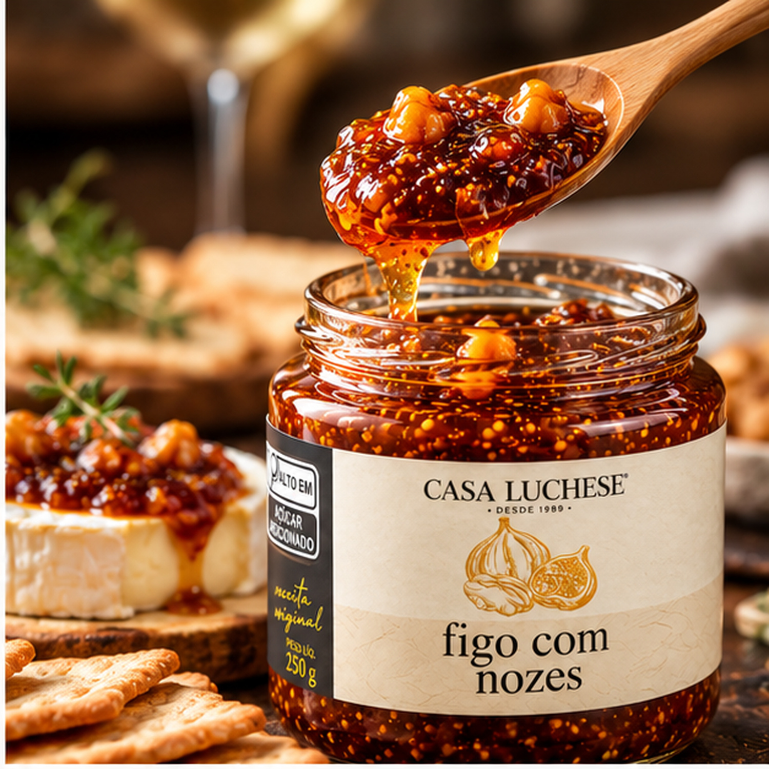 Doce de Figo com Nozes CASA LUCHESE 280g foto 5