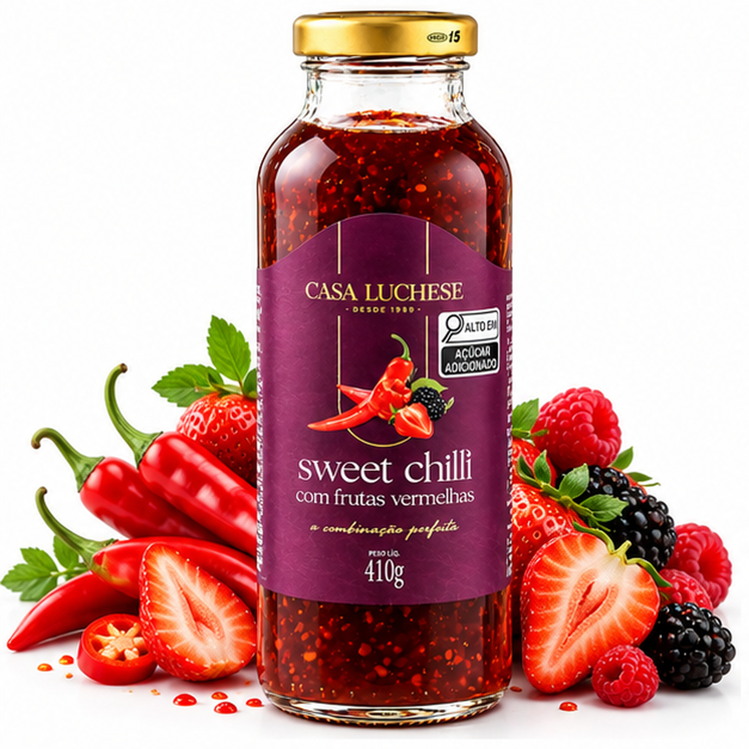 Sweet Chilli Defumando Agridoce CASA LUCHESE 410g foto 2