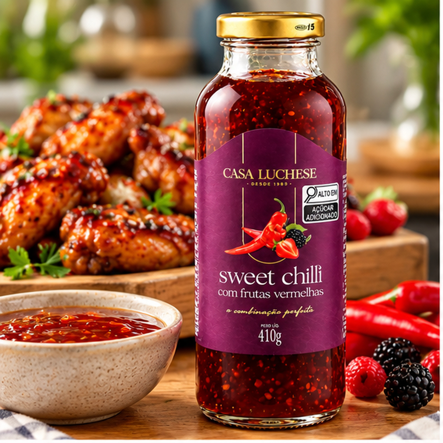 Sweet Chilli Defumando Agridoce CASA LUCHESE 410g foto 9