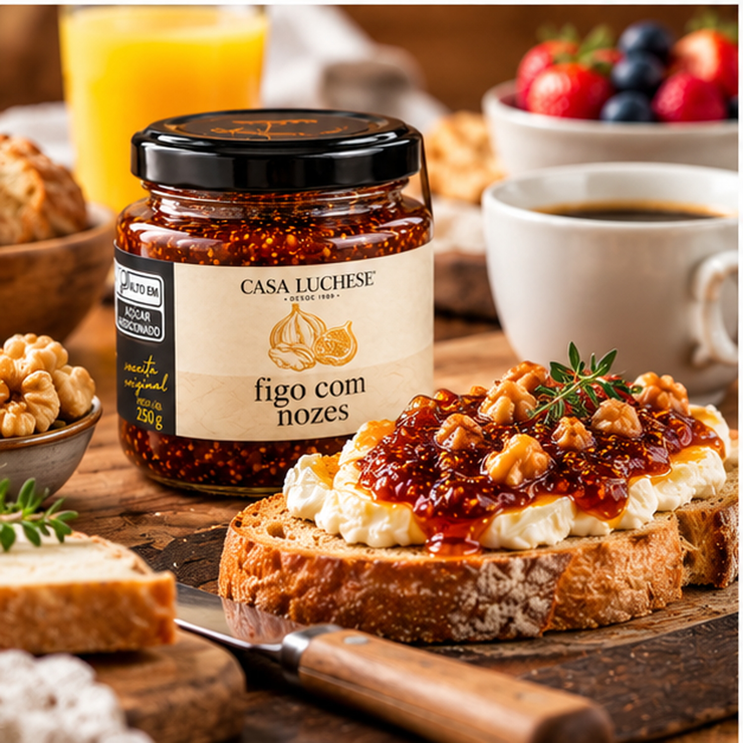 Kit 3 Doce de Figo com Nozes CASA LUCHESE 280g foto 7