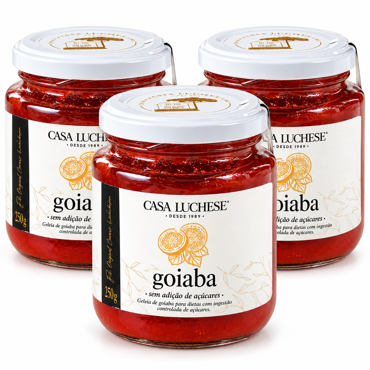 Kit 3 Doce de Goiaba sem Adição de Açucar CASA LUCHESE 260g