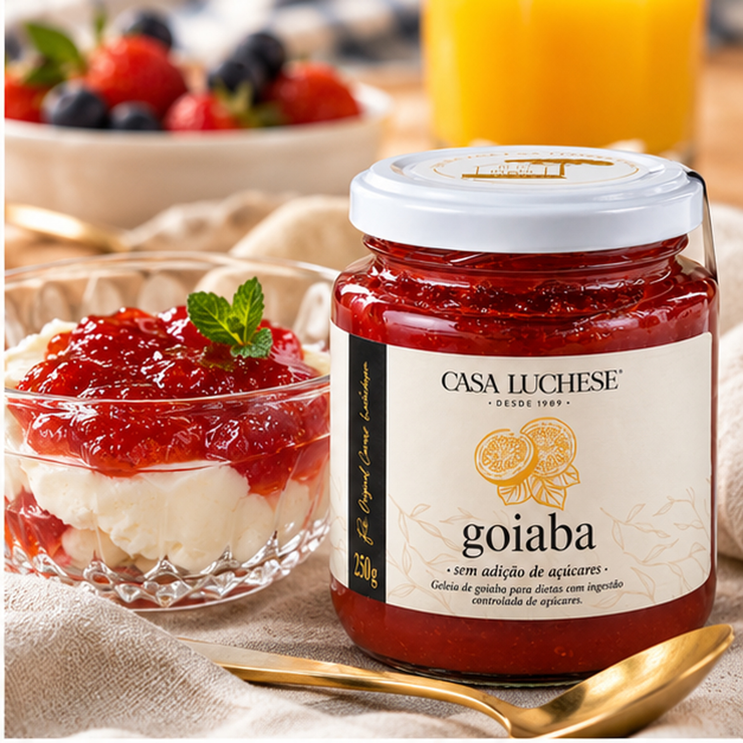 Kit 3 Doce de Goiaba sem Adição de Açucar CASA LUCHESE 260g foto 7