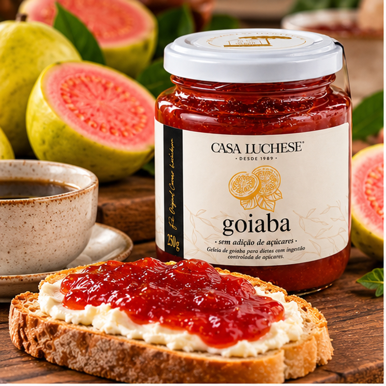 Kit 3 Doce de Goiaba sem Adição de Açucar CASA LUCHESE 260g foto 8