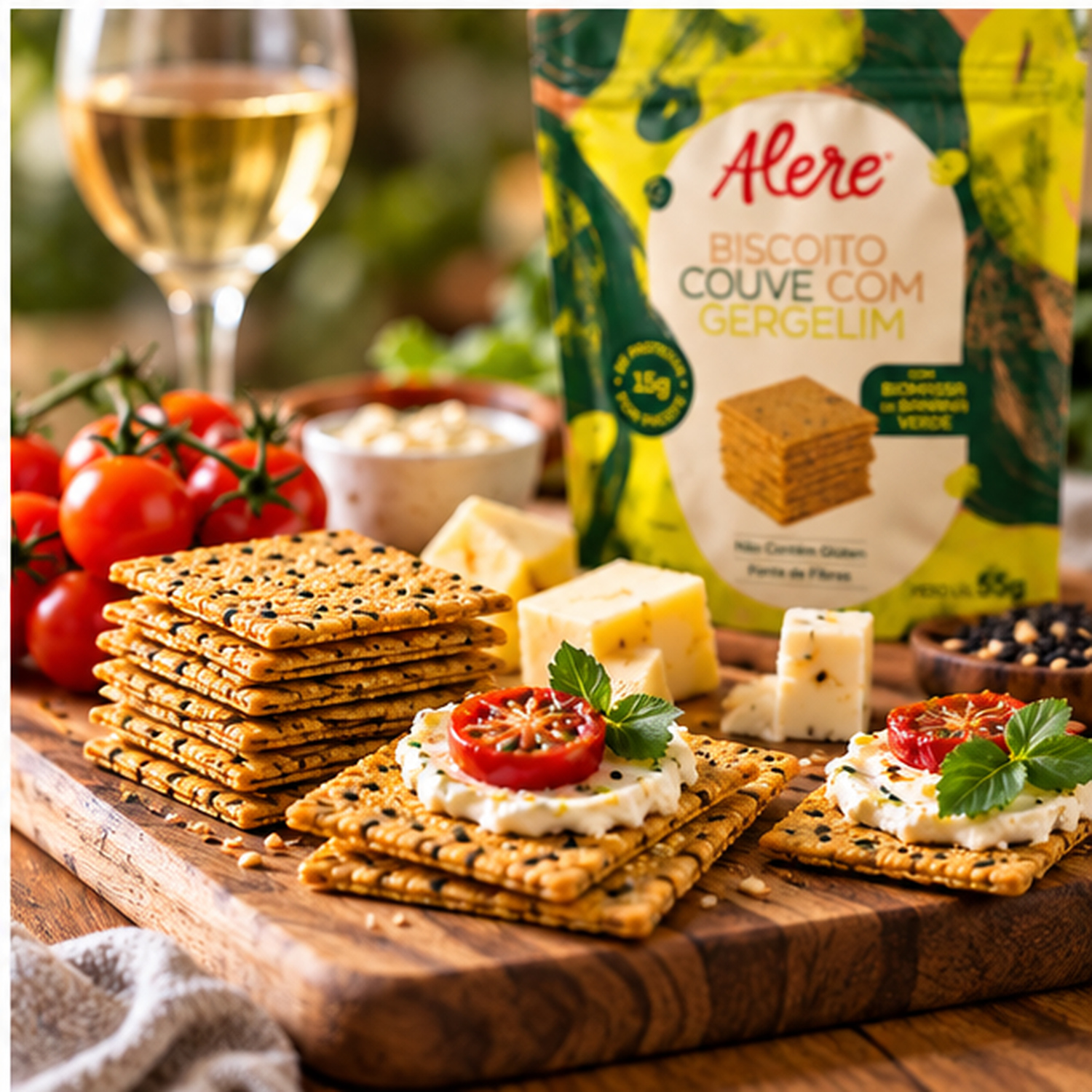 Biscoito de Couve c/ Gergelim ALERE 55g foto 7
