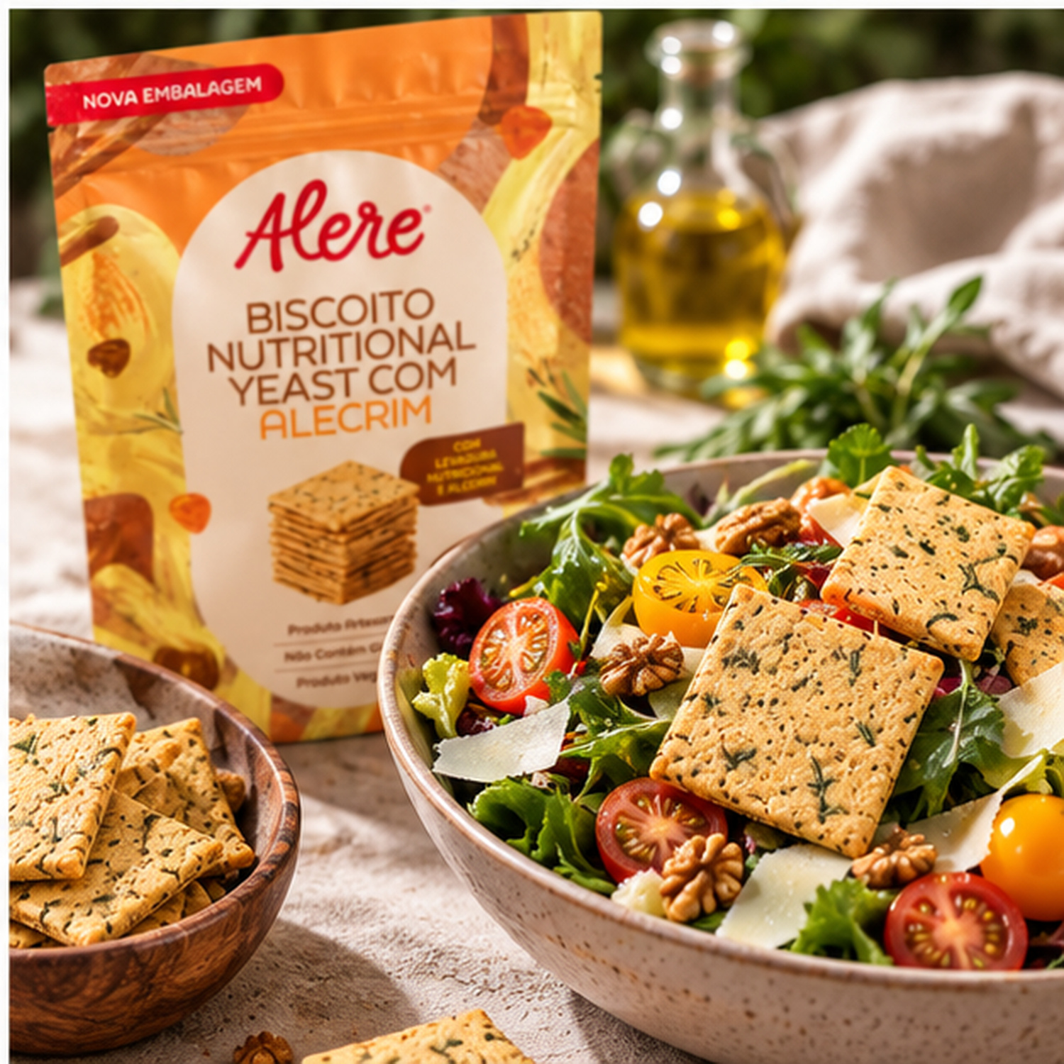 Biscoito Nutritional Yeast e Alecrim ALERE 70g foto 5