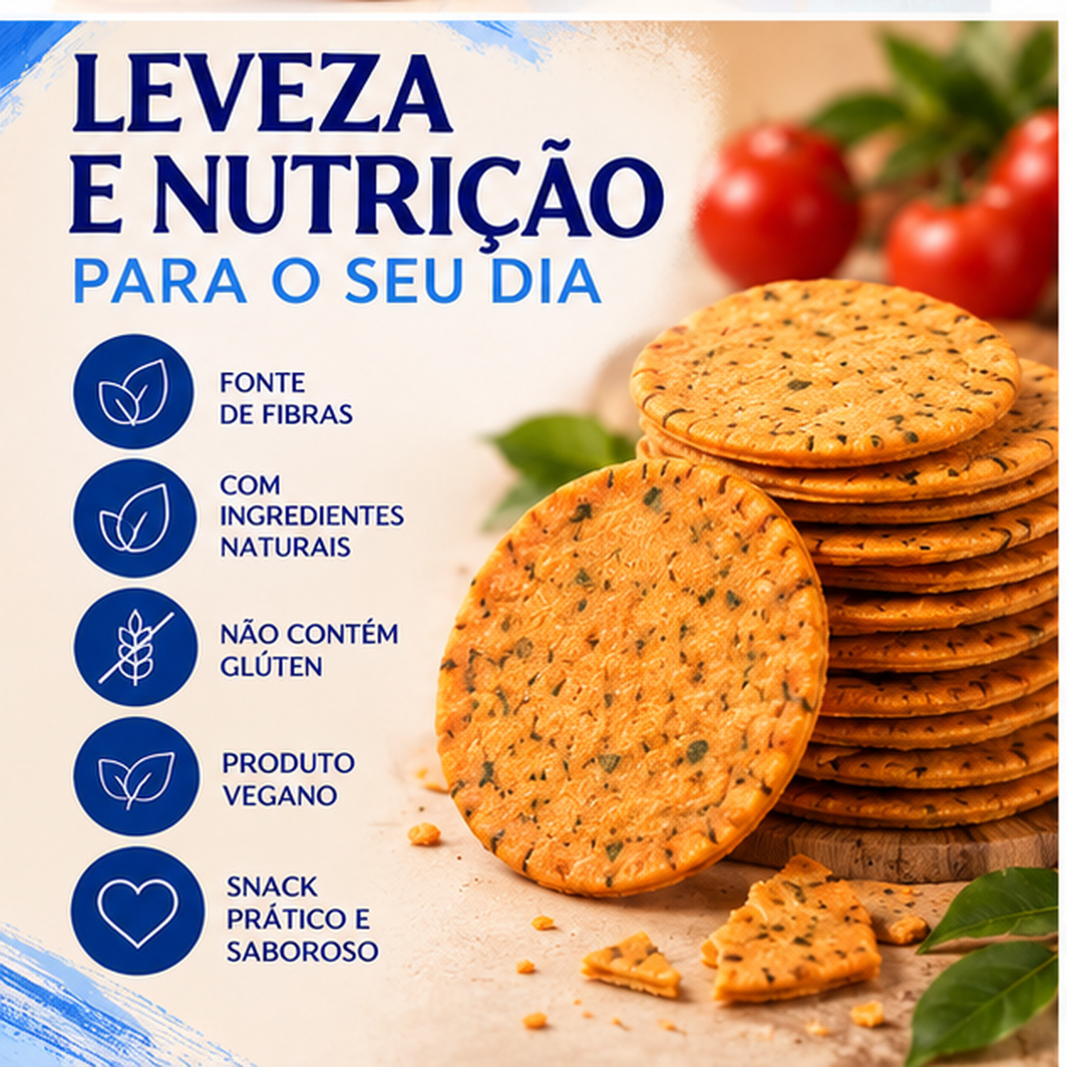 Biscoito Tomate Ora-pro-nobis ALERE 70g foto 2