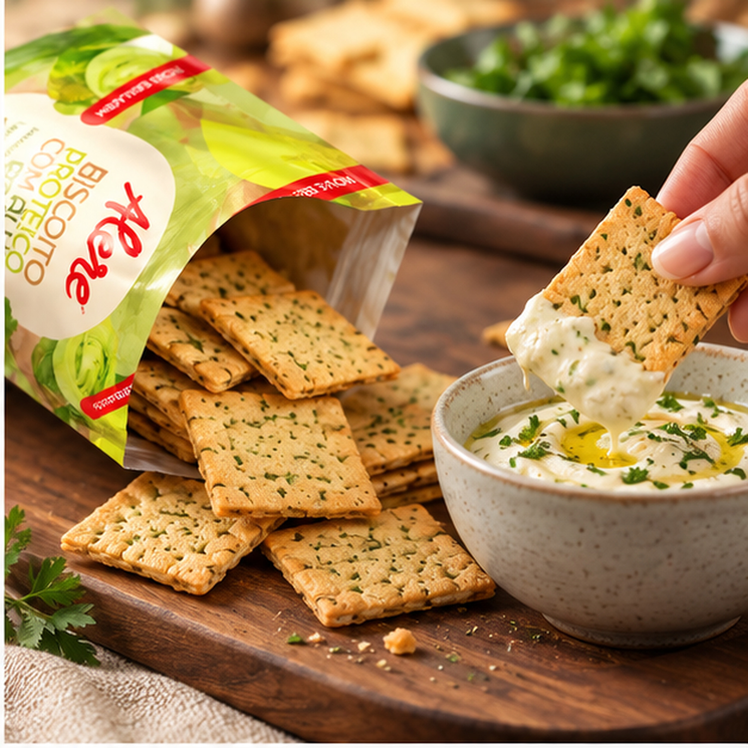 Kit 5 Biscoito Proteico c/ Alho Poró ALERE 55g foto 8