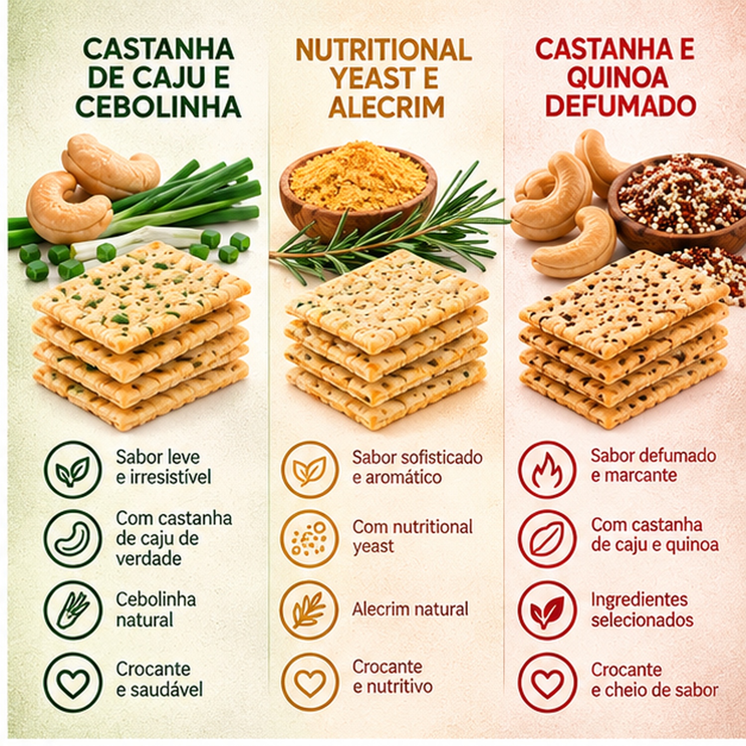 Kit 3 Biscoitos Alere 3 Sabores Sem Glúten 70g foto 2