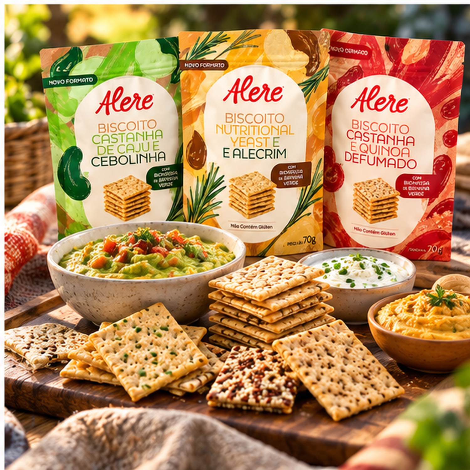 Kit 3 Biscoitos Alere 3 Sabores Sem Glúten 70g foto 7