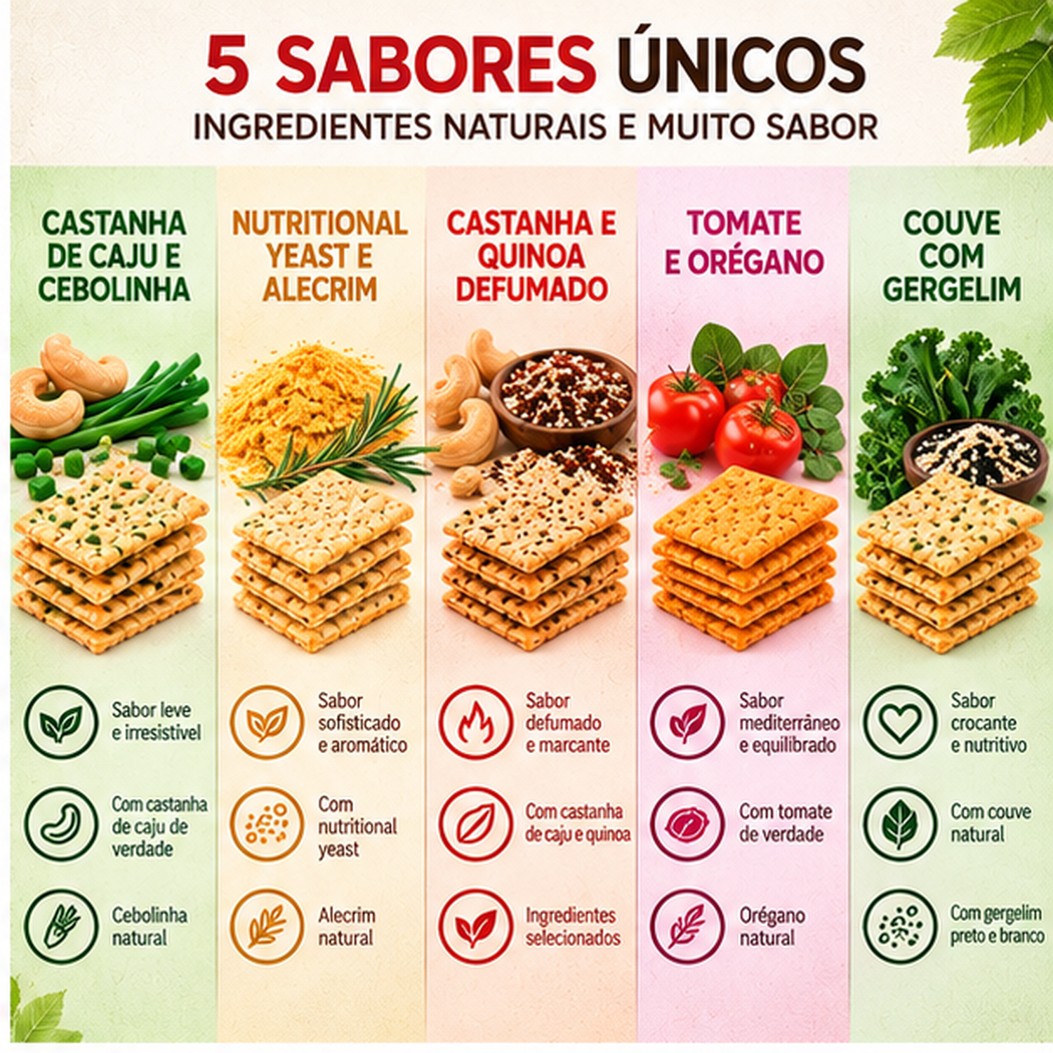Kit 5 Biscoitos Alere 5 Sabores Sem Glúten 70g foto 2