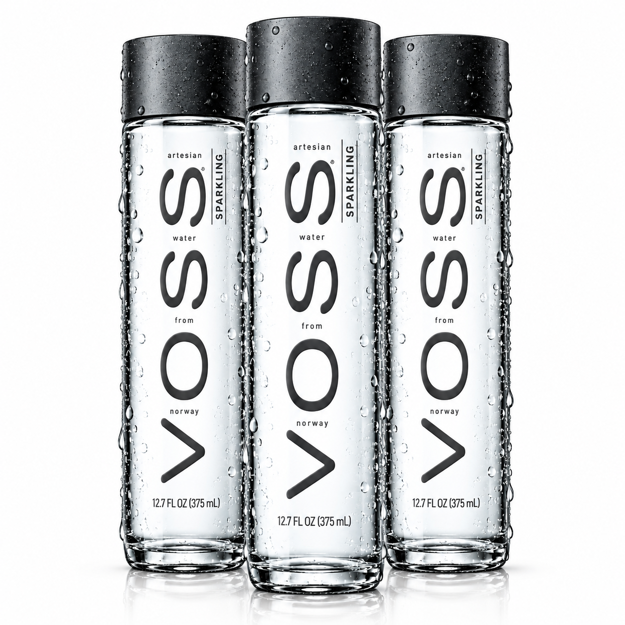 Kit 3 Água Mineral Natural VOSS s/ Gás 375ml (Garrafa Vidro)