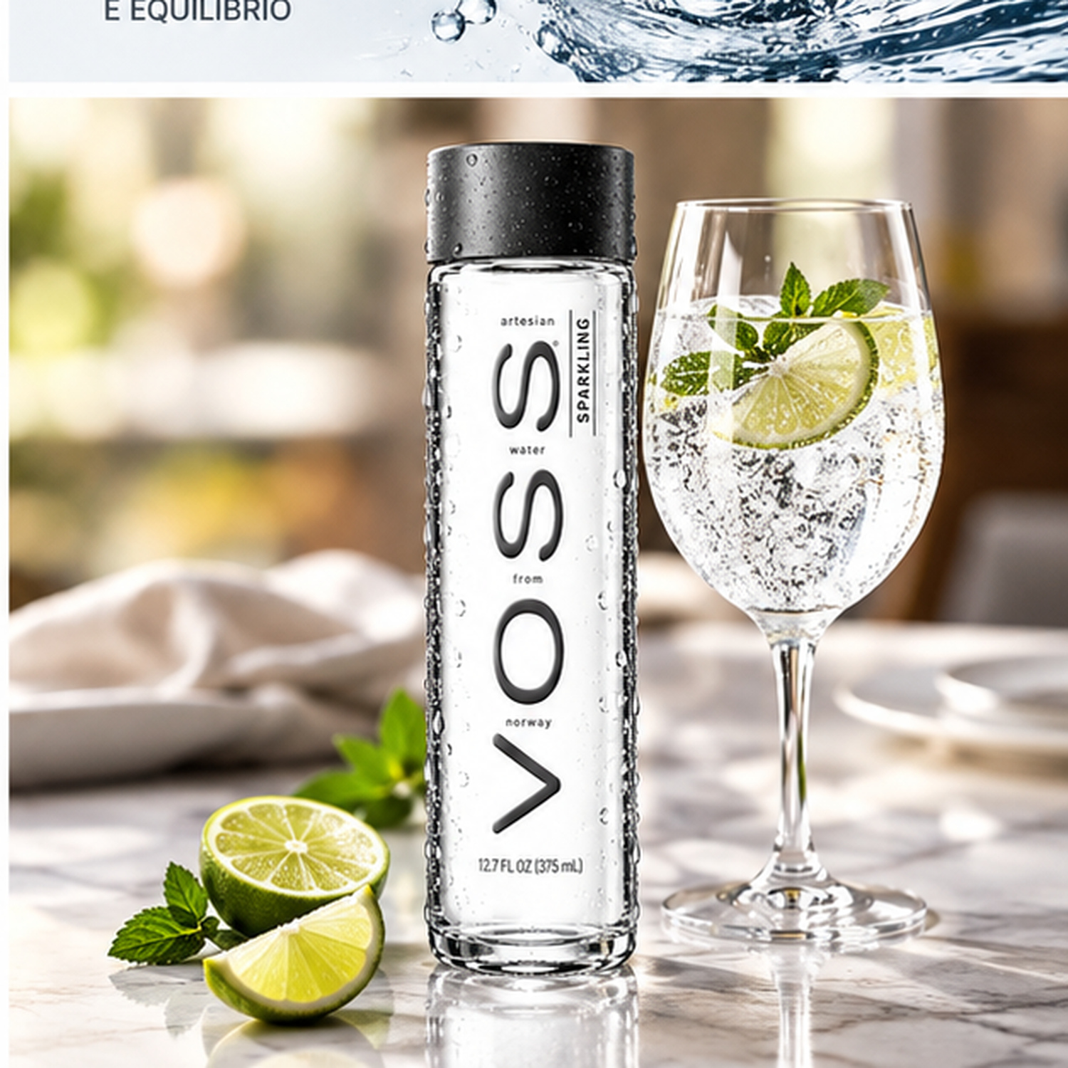 Kit 3 Água Mineral Natural VOSS s/ Gás 375ml (Garrafa Vidro) foto 6