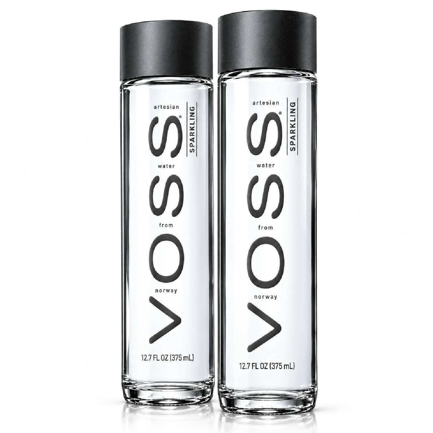 Kit 2 Água Mineral Natural VOSS c/ Gás 375ml (Garrafa Vidro)