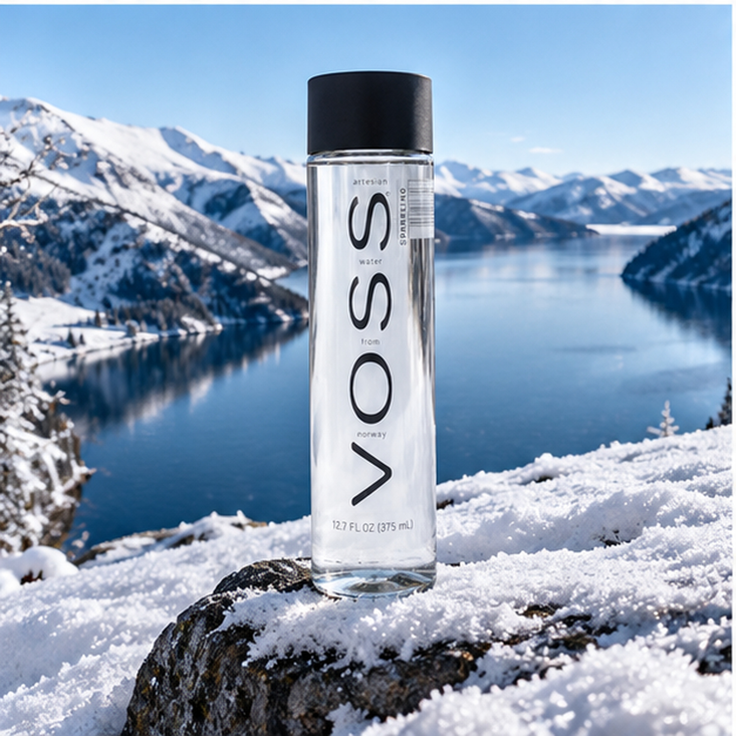 Kit 2 Água Mineral Natural VOSS c/ Gás 375ml (Garrafa Vidro) foto 4