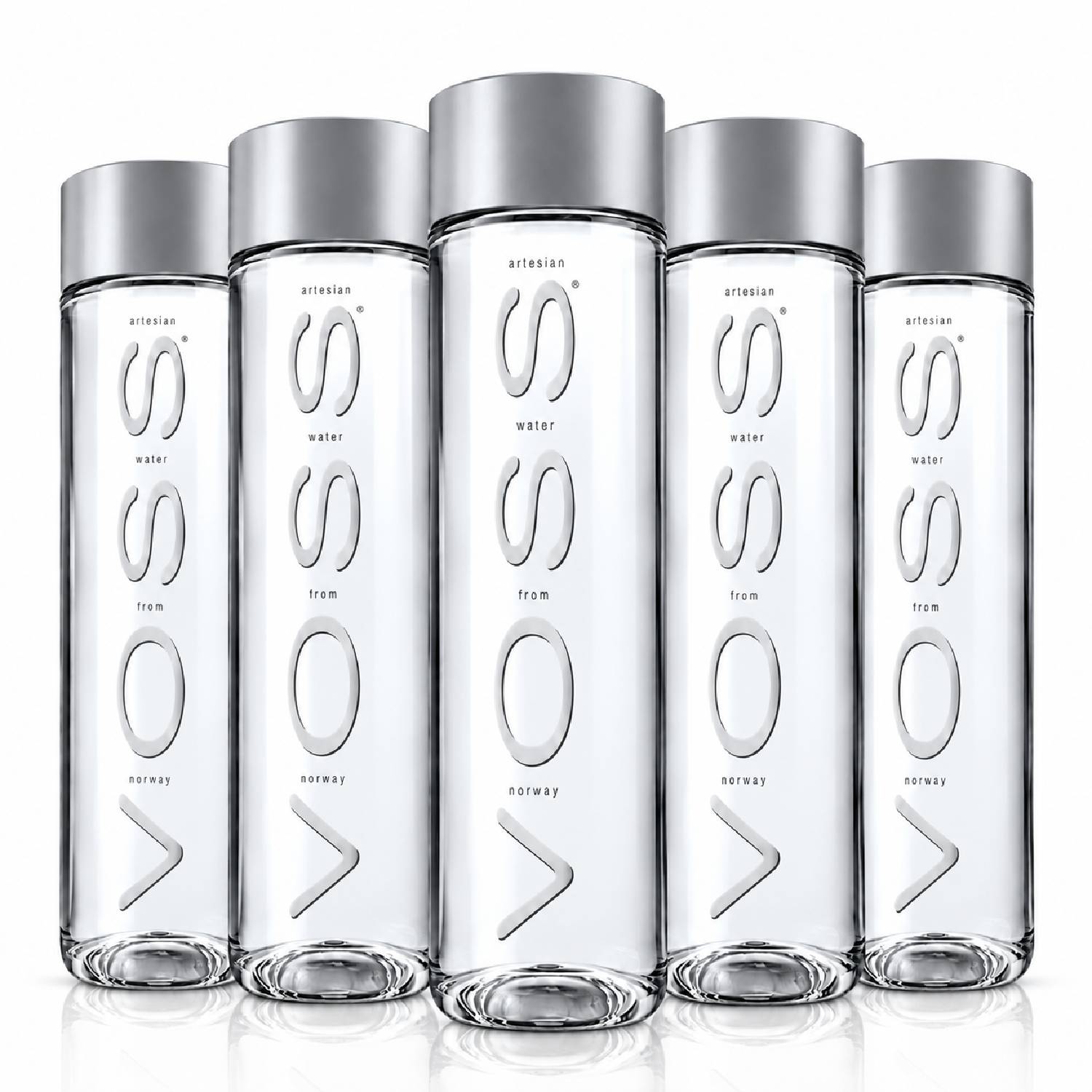 Kit 5 Água Mineral Natural VOSS Sem Gás 850ml (Garrafa PET)