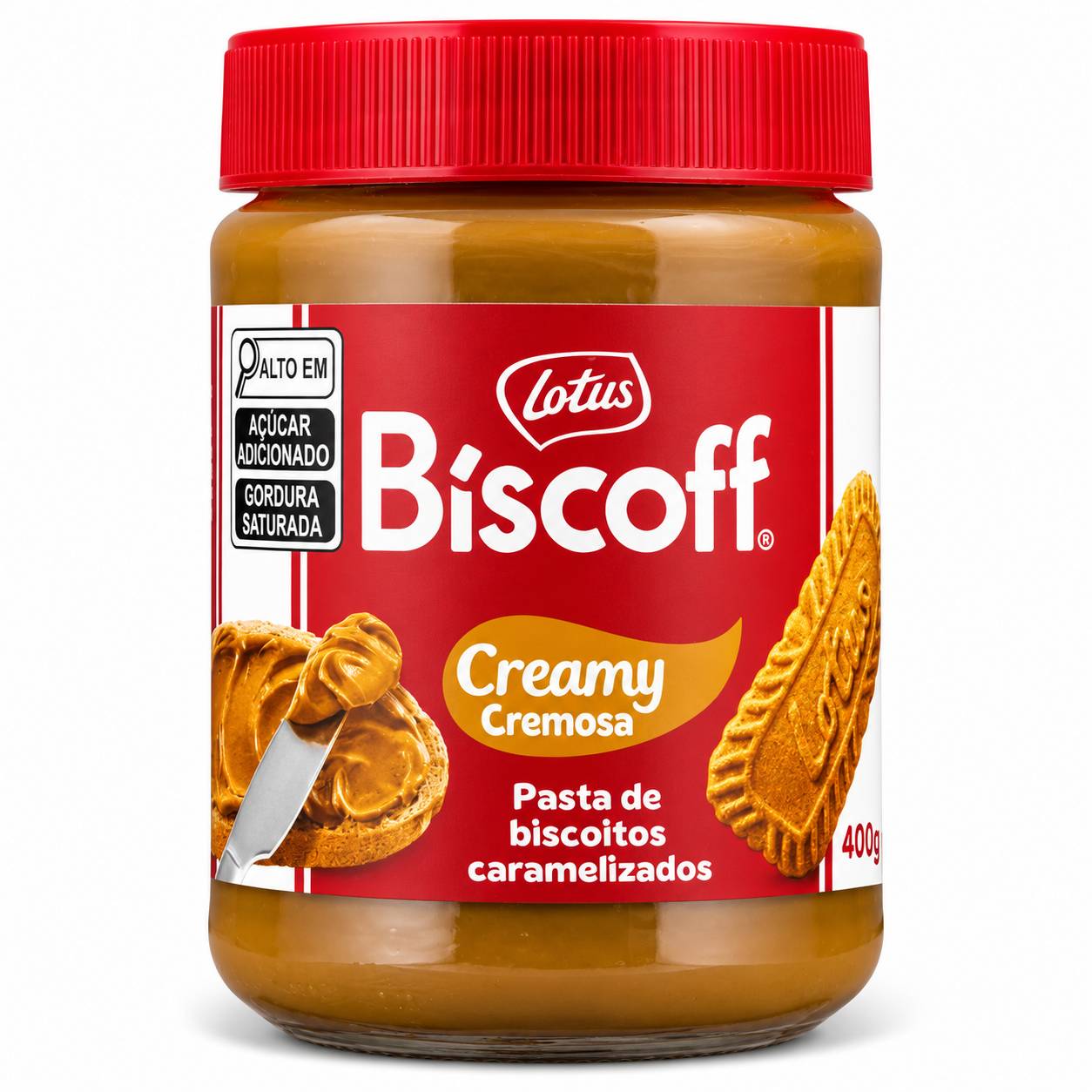 Pasta de Biscoito de LOTUS BISCOFF Creamy Caramel 400g