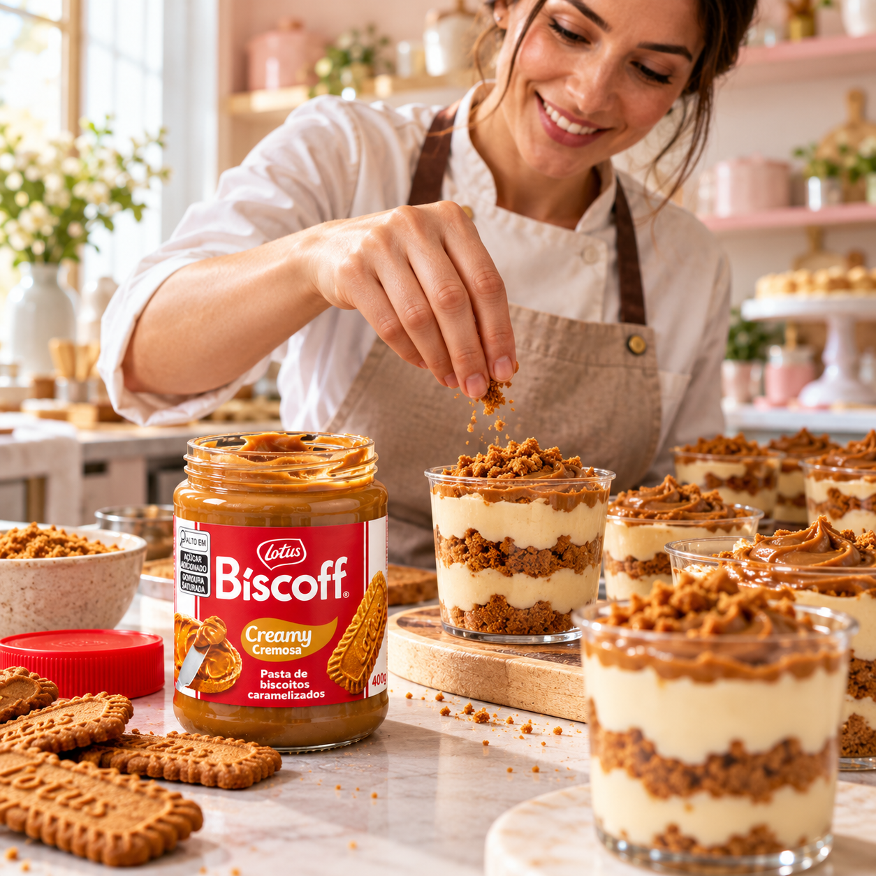 Pasta de Biscoito de LOTUS BISCOFF Creamy Caramel 400g foto 9