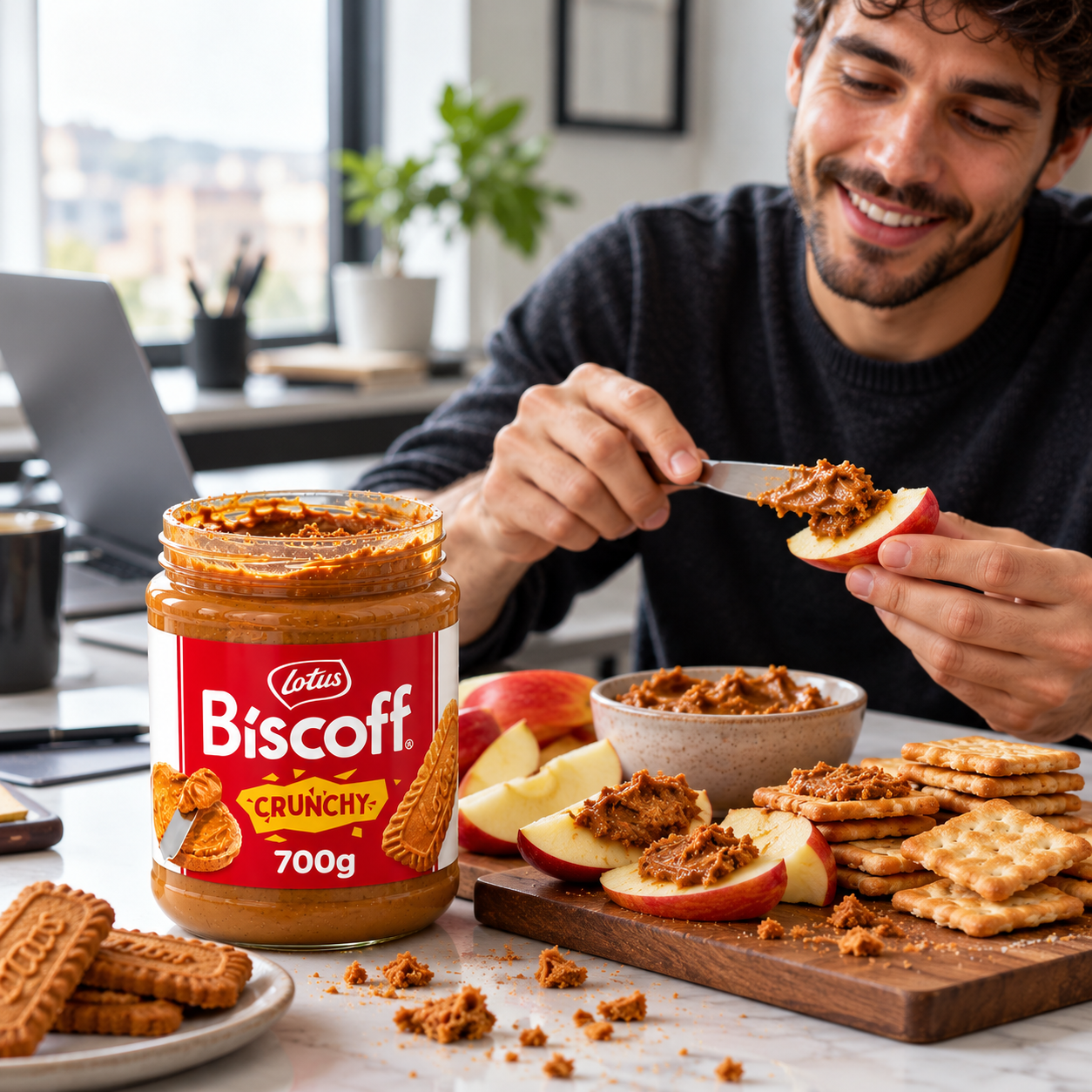 Pasta de Biscoito Crocante LOTUS BISCOFF Speculoo 700g foto 5