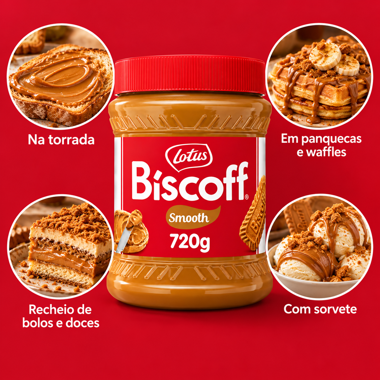 Kit 2 Pasta de Biscoito Cremosa Suave LOTUS BISCOFF 720g foto 5