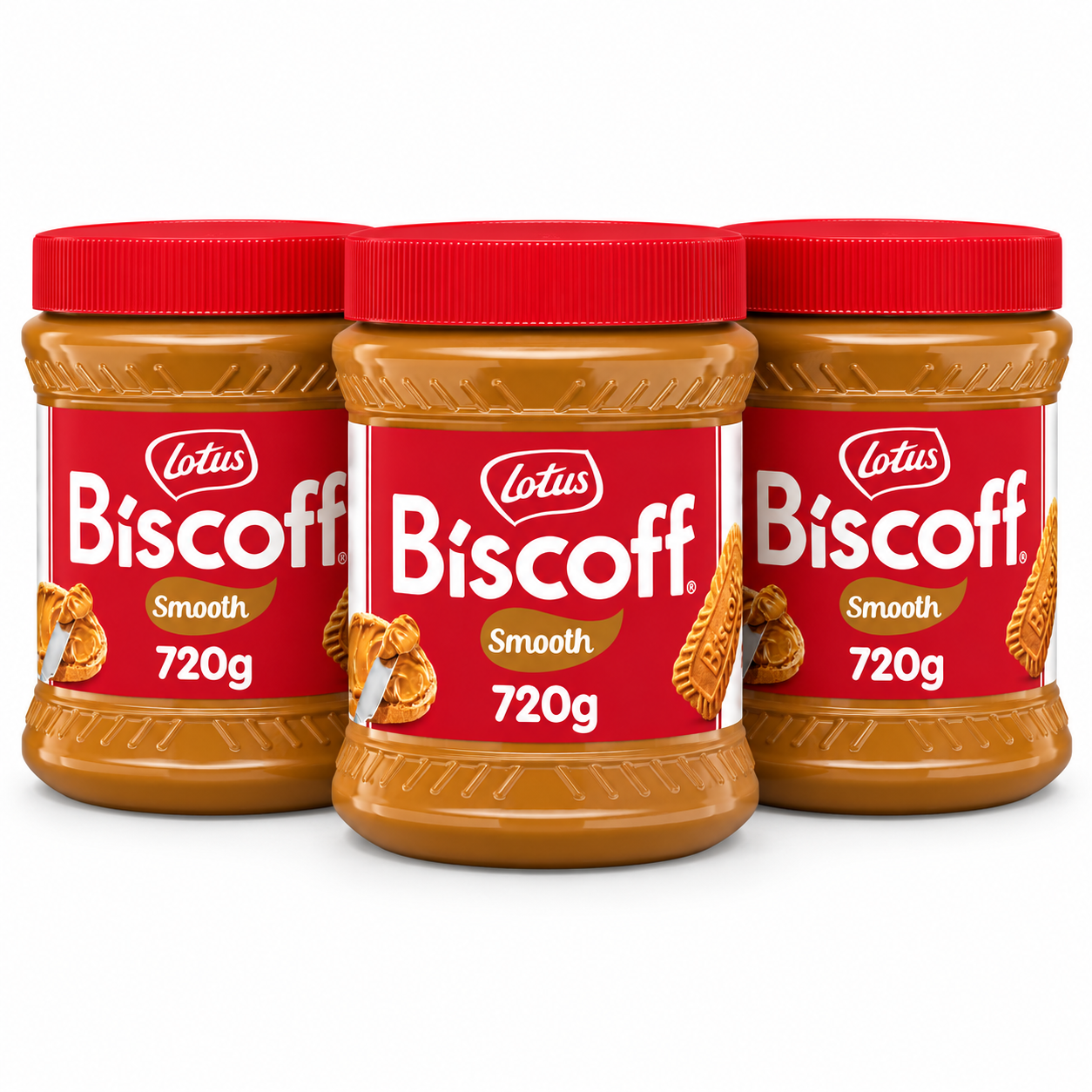 Kit 3 Pasta de Biscoito Cremosa Suave LOTUS BISCOFF 720g