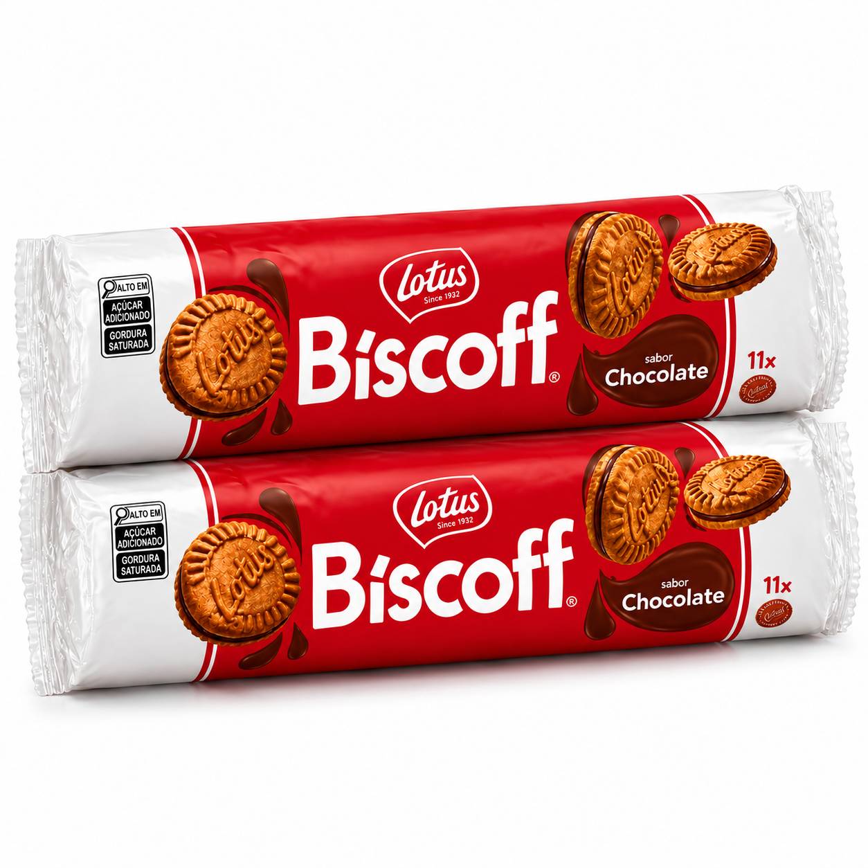 Kit 2 Biscoito Belga Creme de Chocolate LOTUS BISCOFF 150g