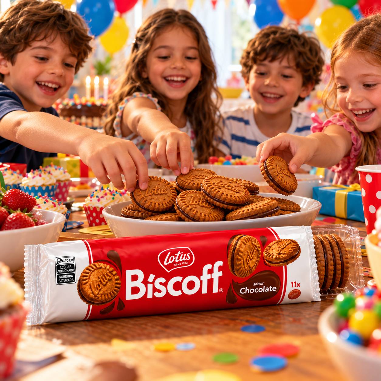 Kit 3 Biscoito Belga Creme de Chocolate LOTUS BISCOFF 150g foto 3