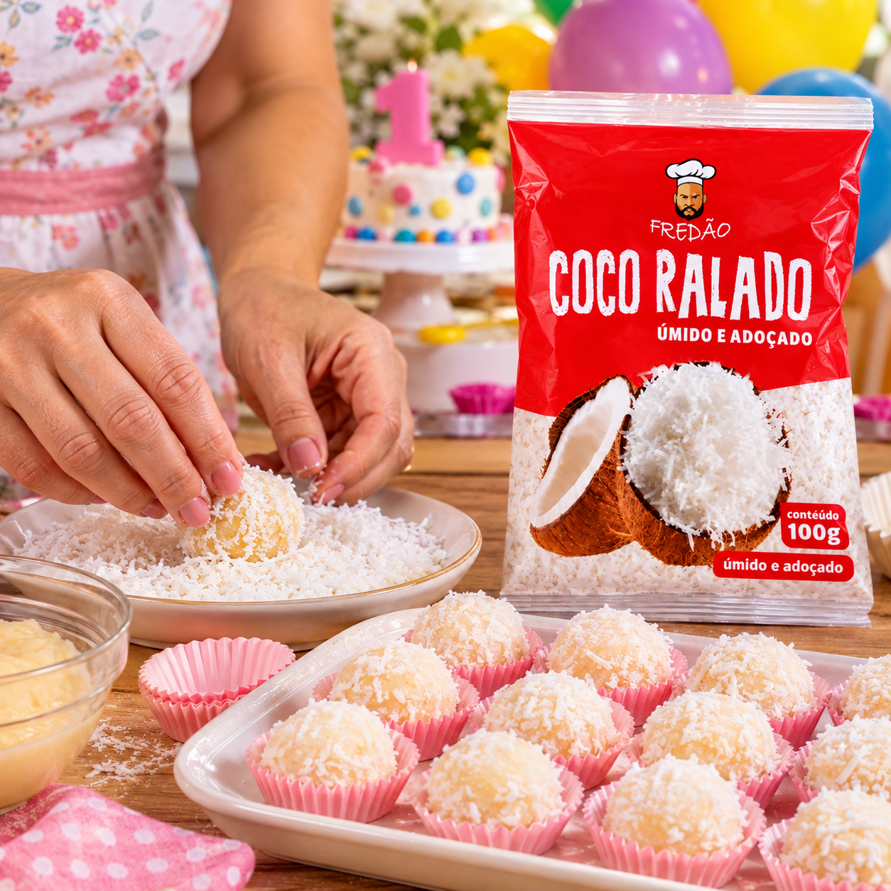 Coco Ralado FREDÃO Pacote 100g foto 7