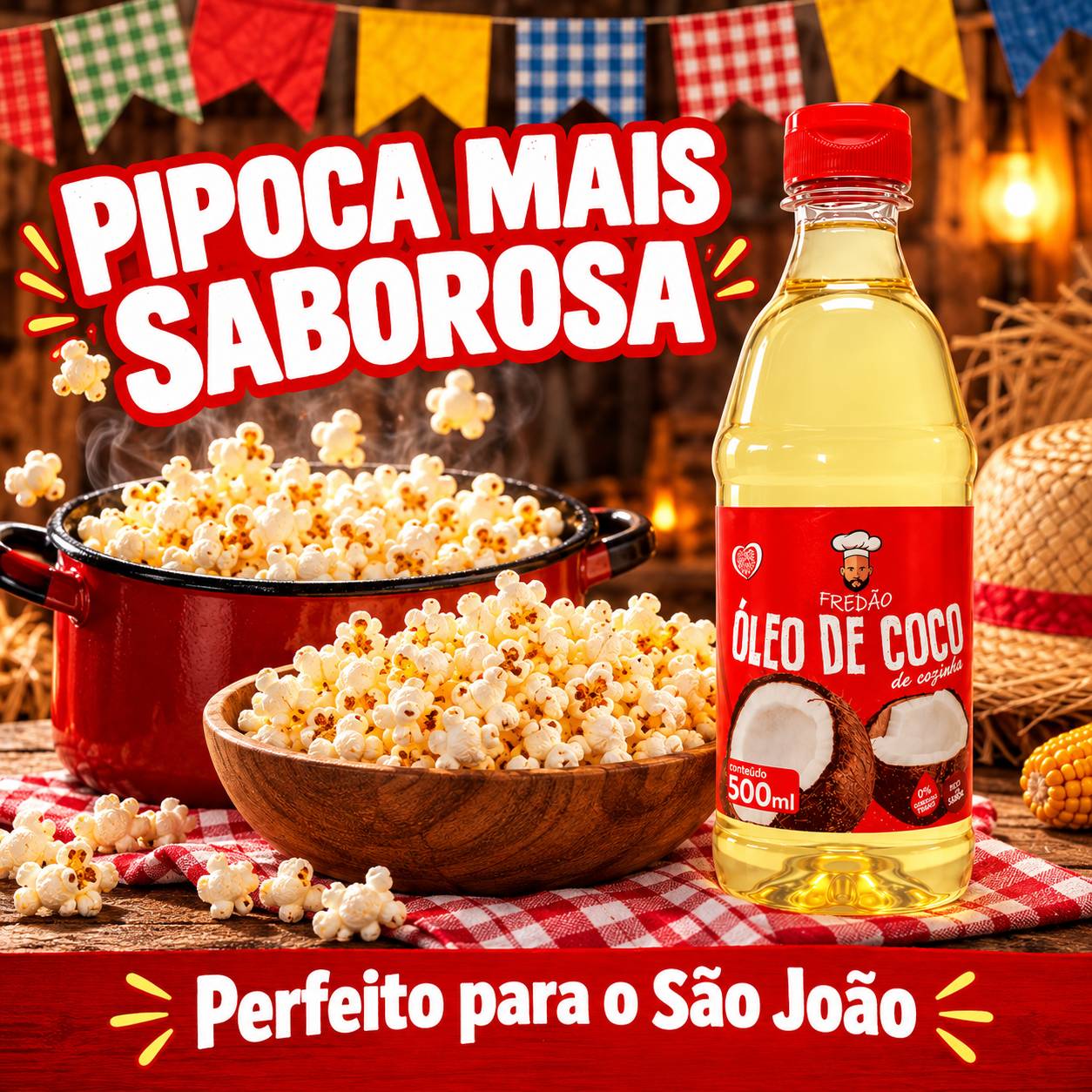 Óleo de Coco de Cozinha FREDÃO 500ml foto 5
