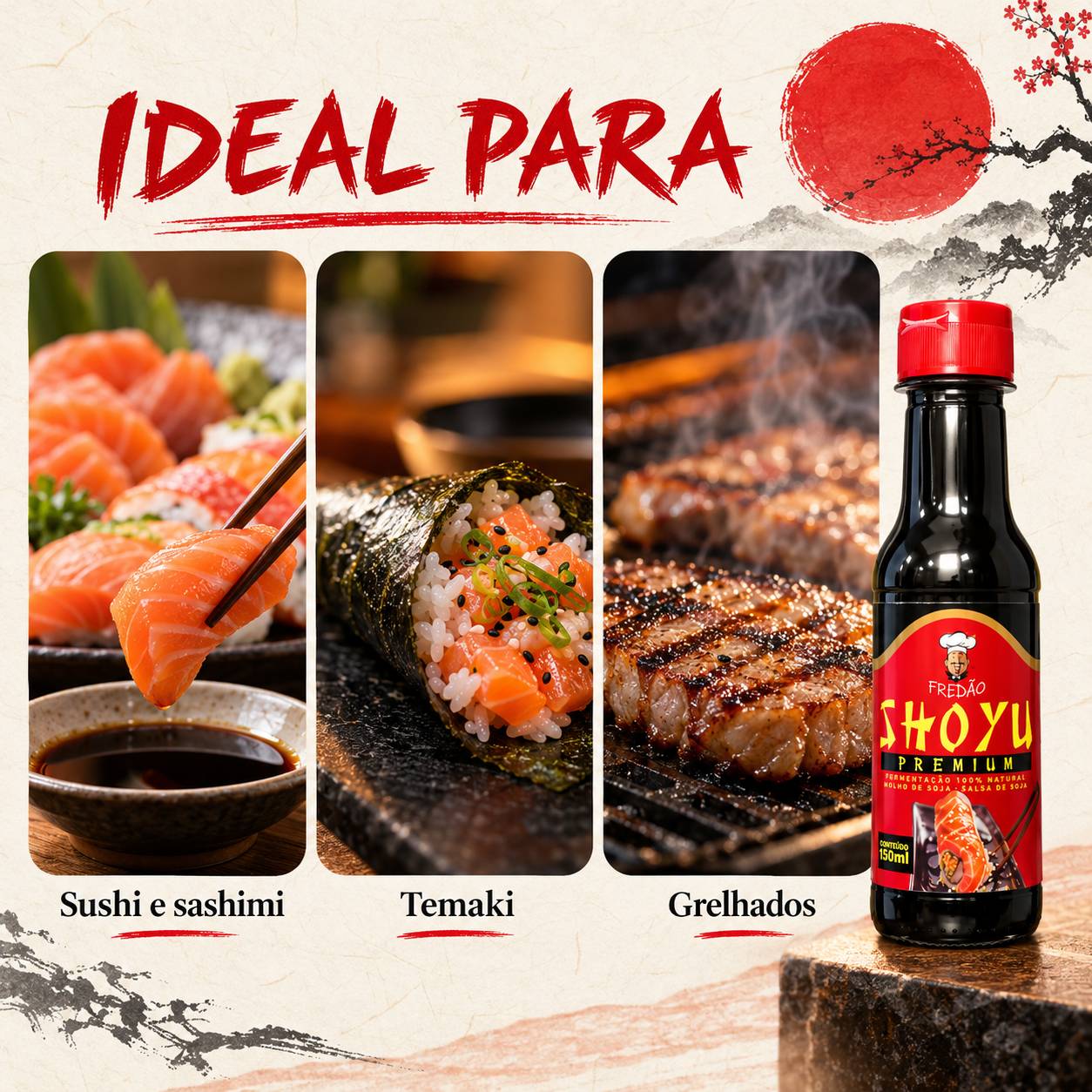 Molho Shoyu Premium FREDÃO 150ml foto 6