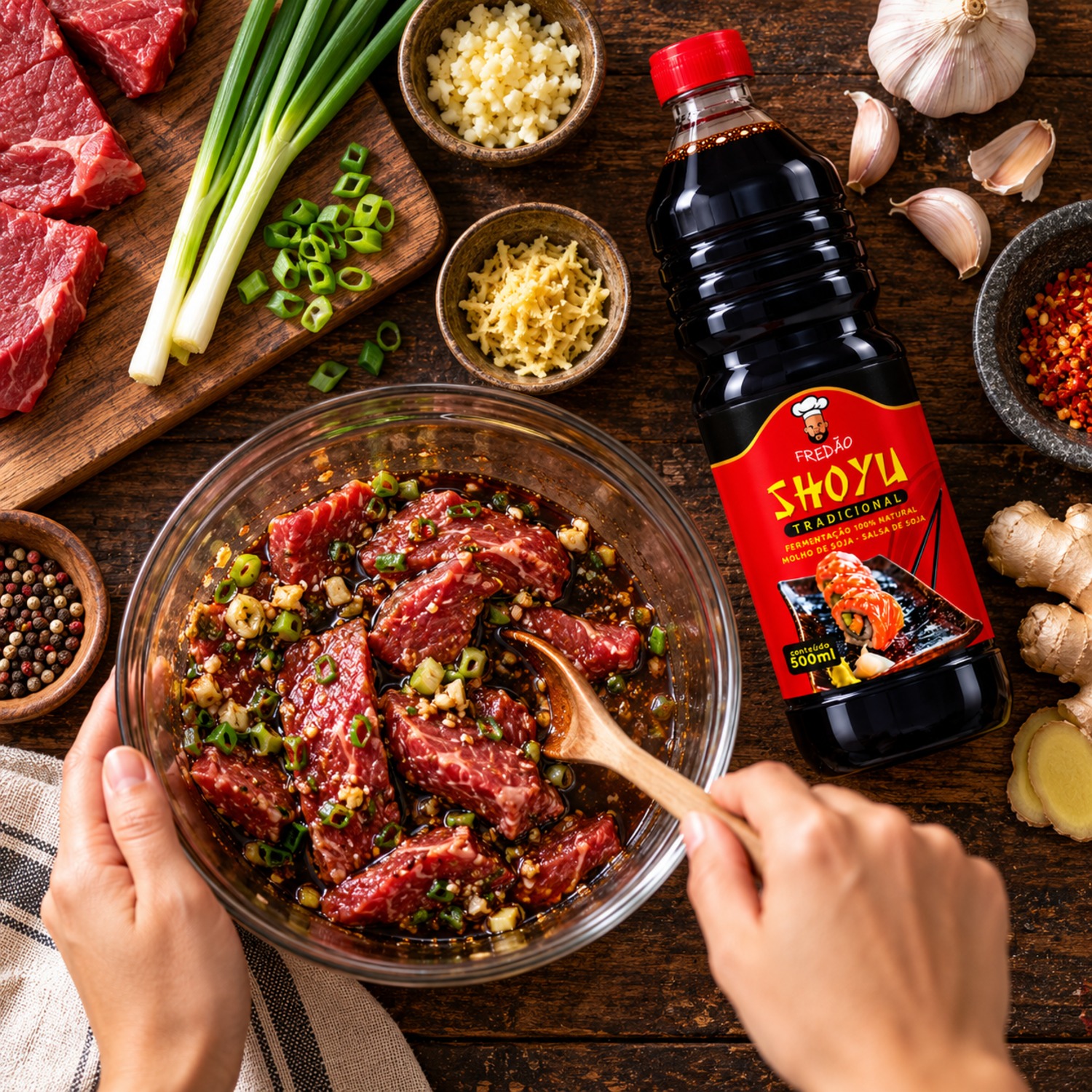 Molho Shoyu Premium FREDÂO 500ml foto 5