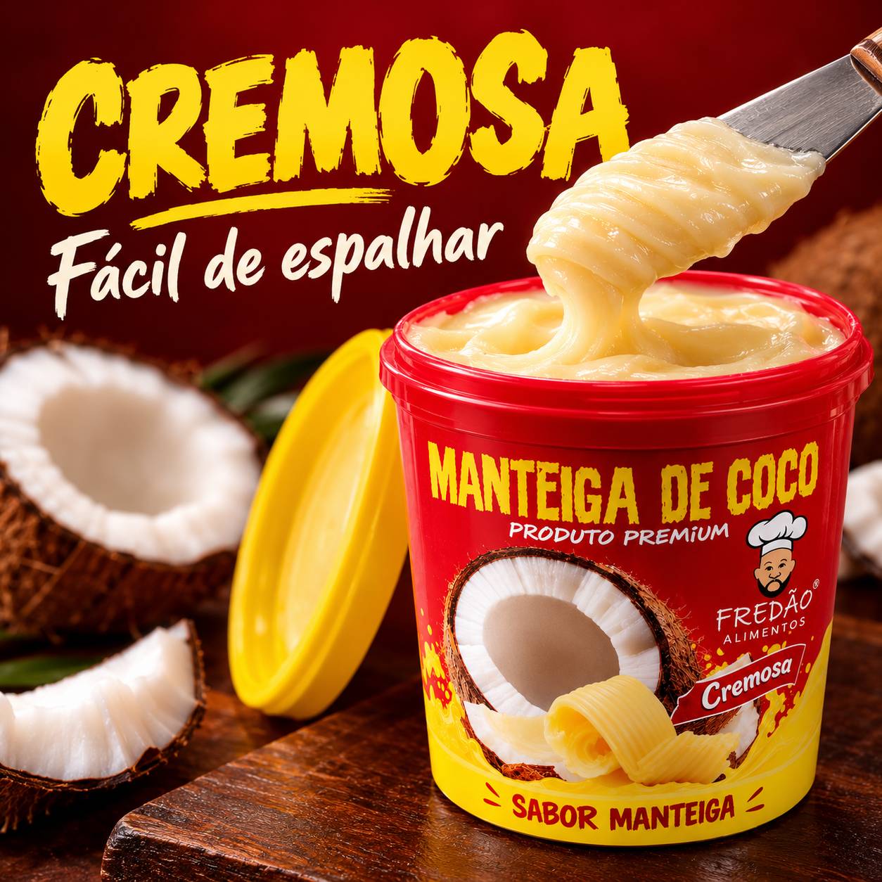 Manteiga de Coco FREDÃO 500g foto 6