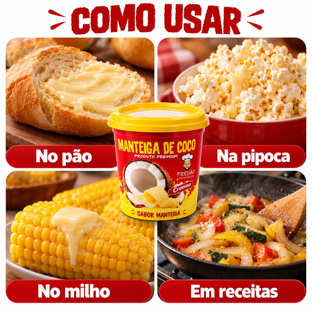 Manteiga de Coco FREDÃO 500g foto 8