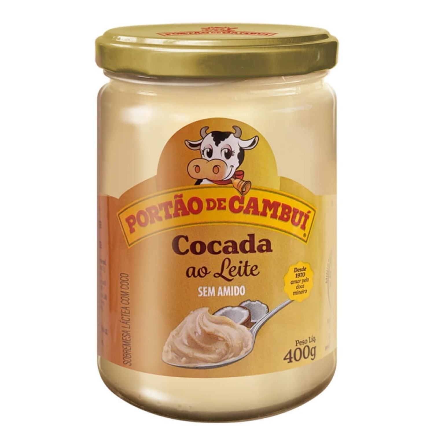 Doce de leite Cocada ao Leite Portão do Cambui 400g