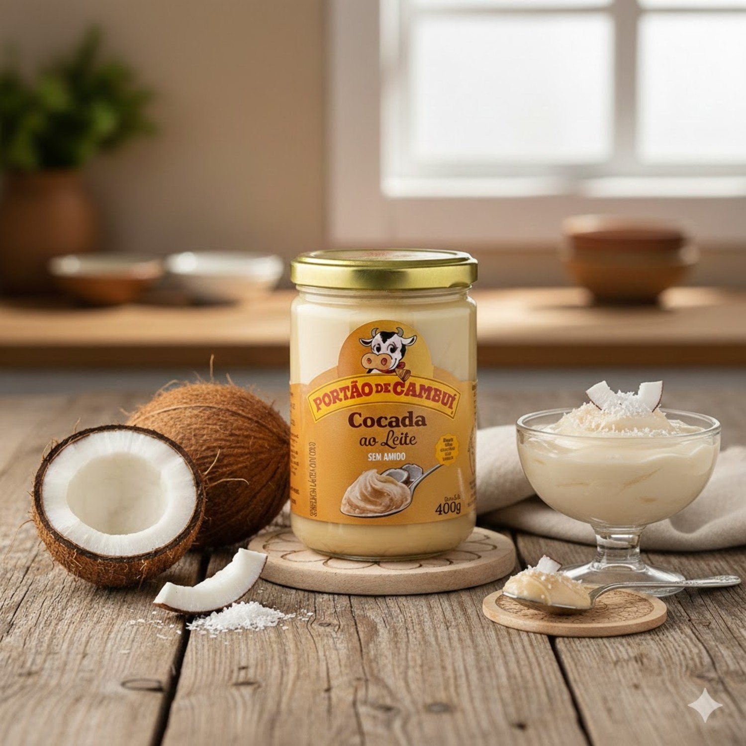 Doce de leite Cocada ao Leite Portão do Cambui 400g foto 4