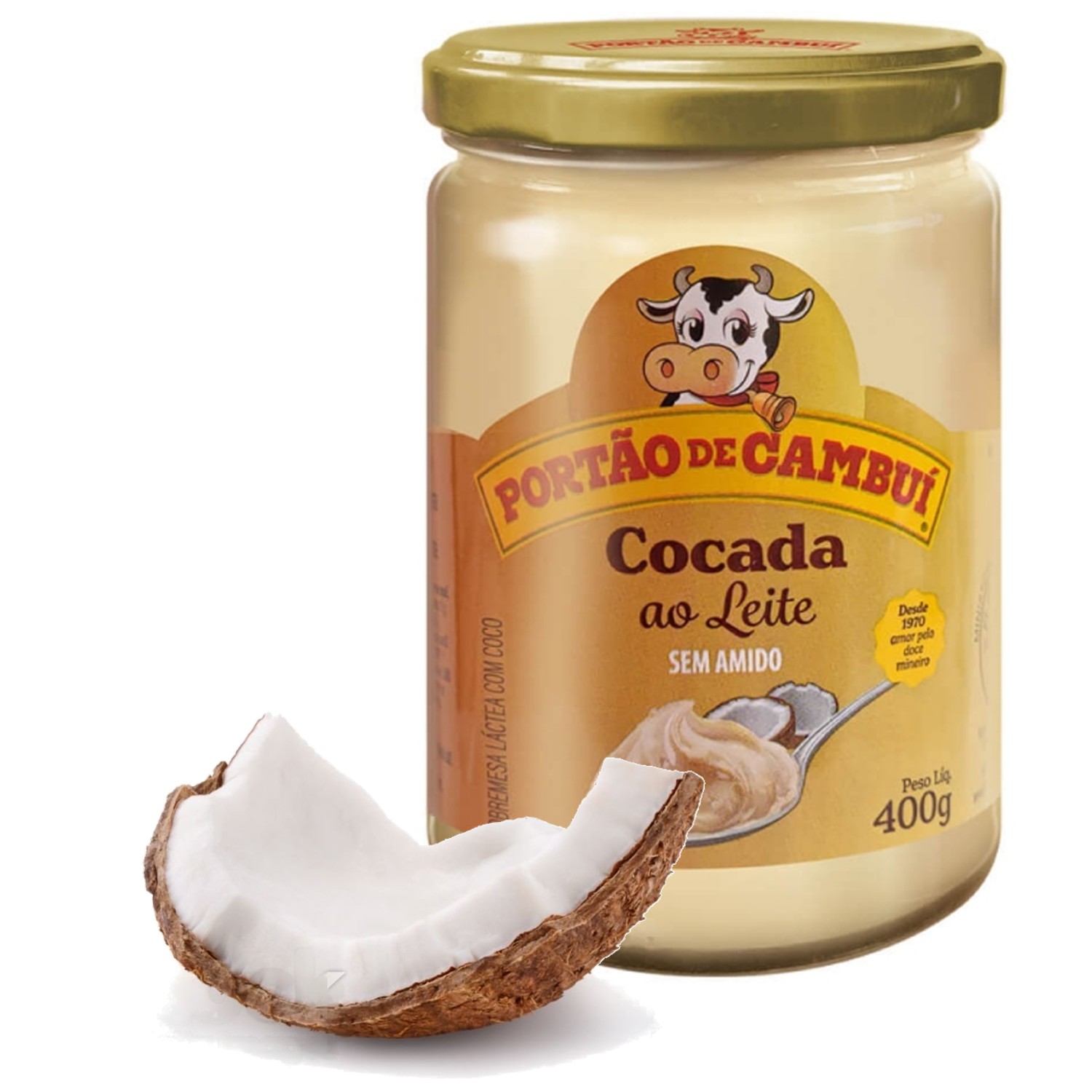 Doce de leite Cocada ao Leite Portão do Cambui 400g foto 6