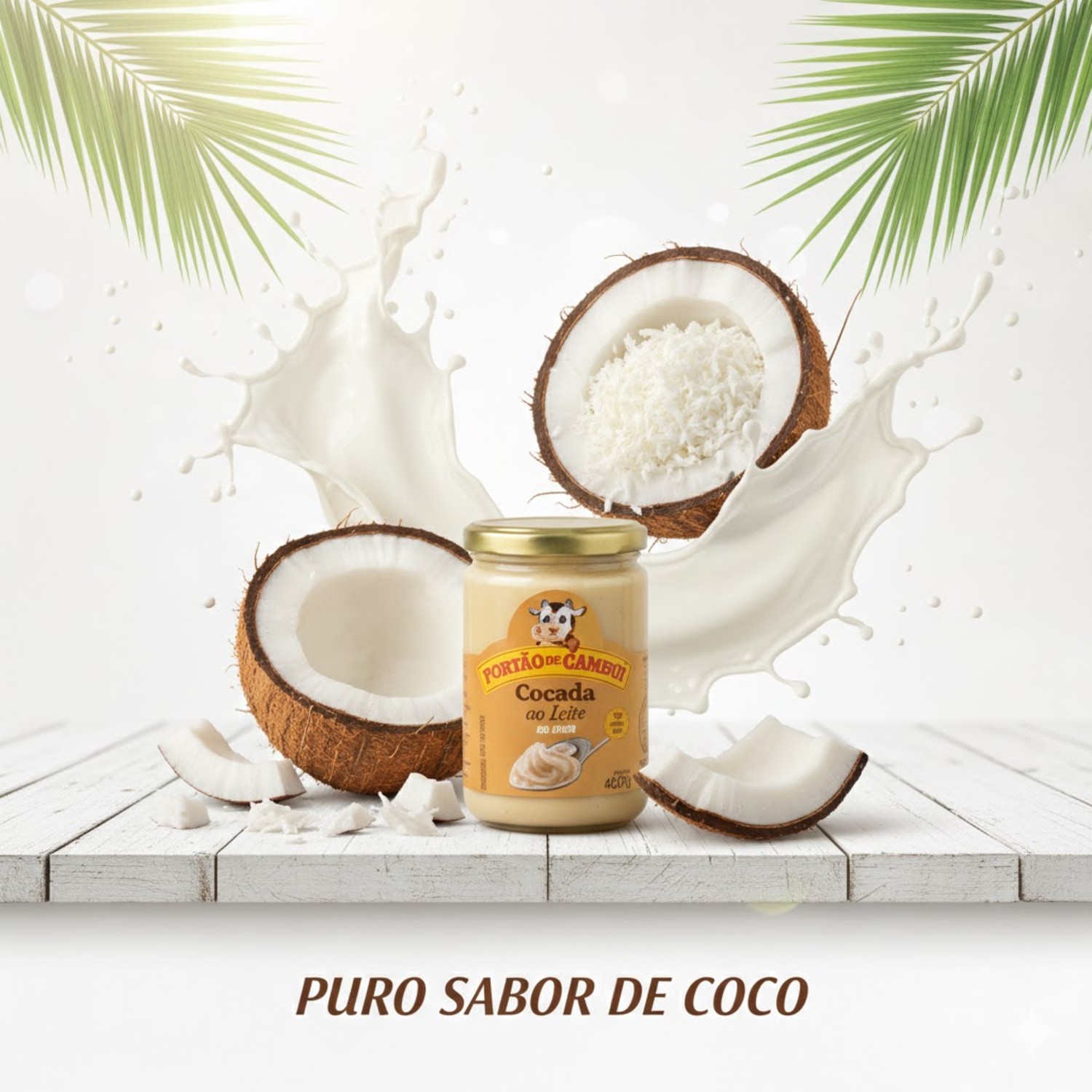 Doce de leite Cocada ao Leite Portão do Cambui 400g foto 7