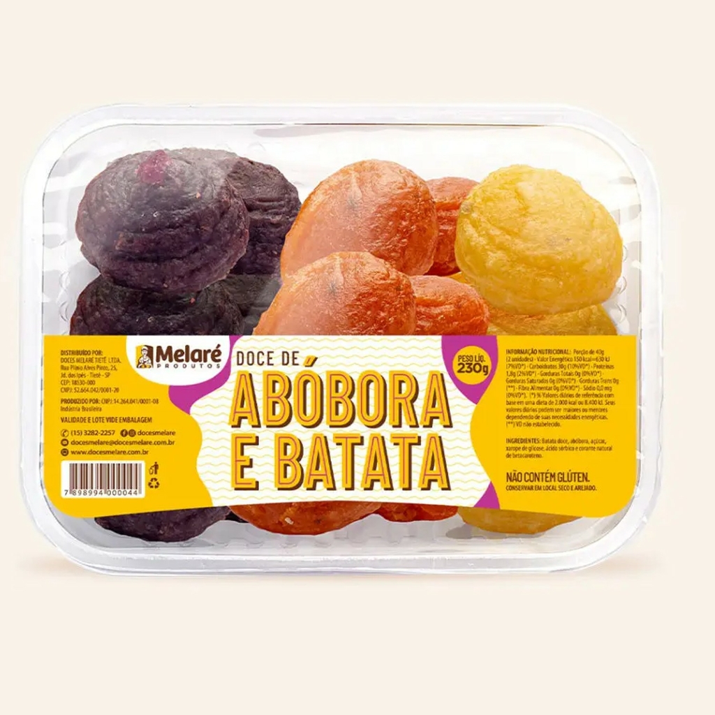 Doce de Abóbora e Batata Melaré 230g foto 8
