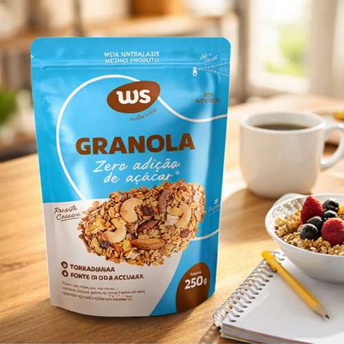 Granola Zero Adição de Açucar WS NATURAIS 250g foto 6