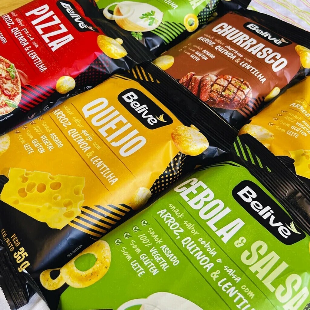 Snack Multigrãos Sabor Queijo s/ Gluten BELIVE 35g foto 13