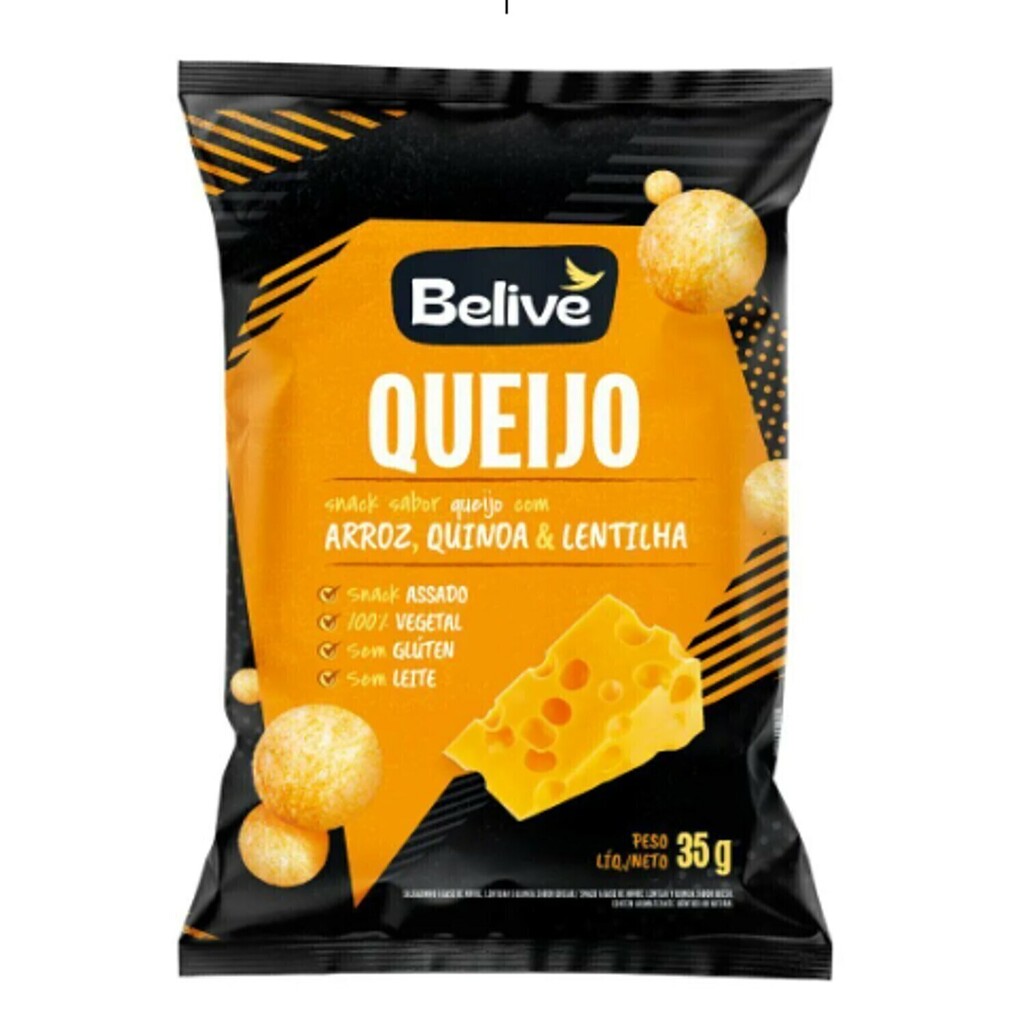 Snack Multigrãos Sabor Queijo s/ Gluten BELIVE 35g foto 8