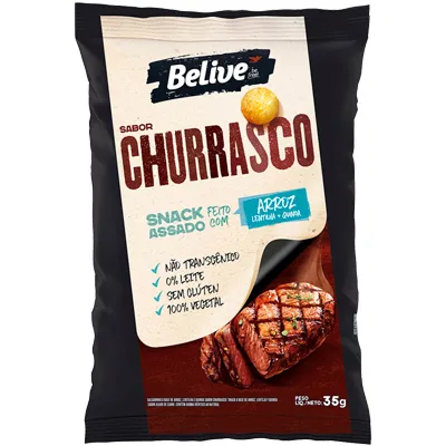 Snack Multigrãos Churrasco BELIVE s/ gluten 35g foto 9
