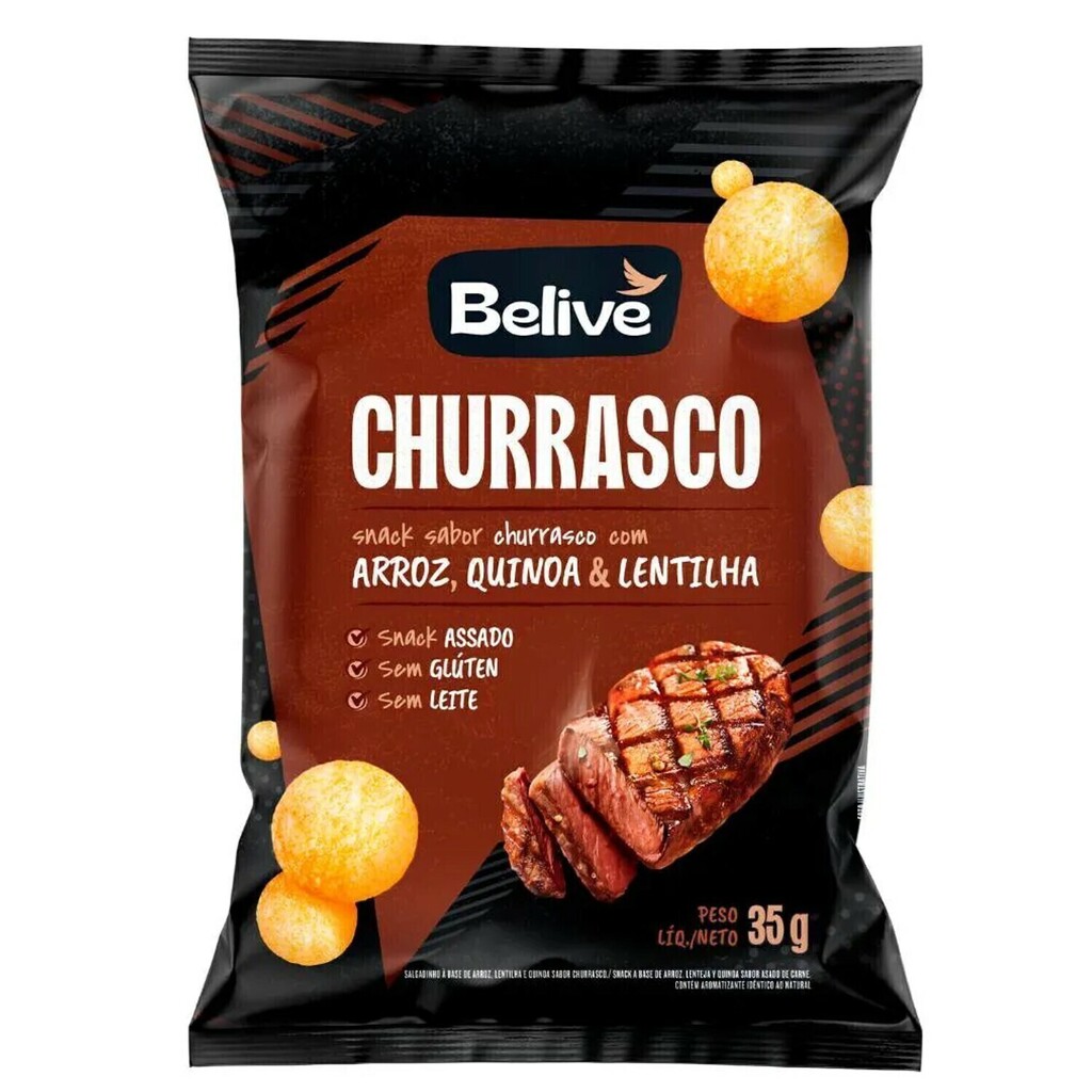 Snack Multigrãos Churrasco BELIVE s/ gluten 35g foto 10
