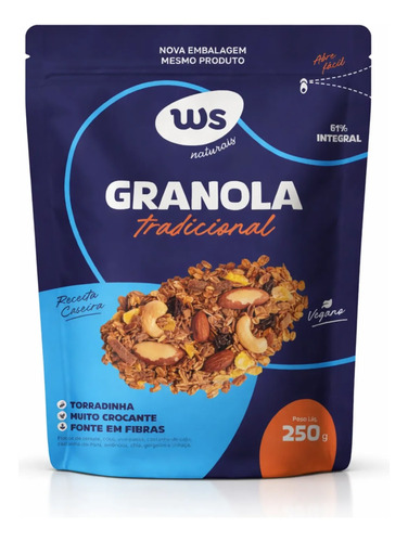 Granola Tradicional WS NATURAIS 250g