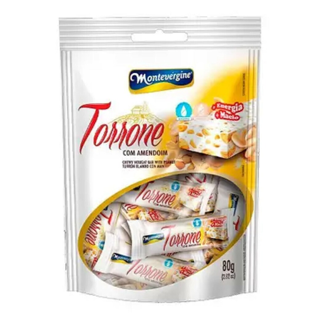 Mini Torrone de Amendoim MONTEVERGINE 80g