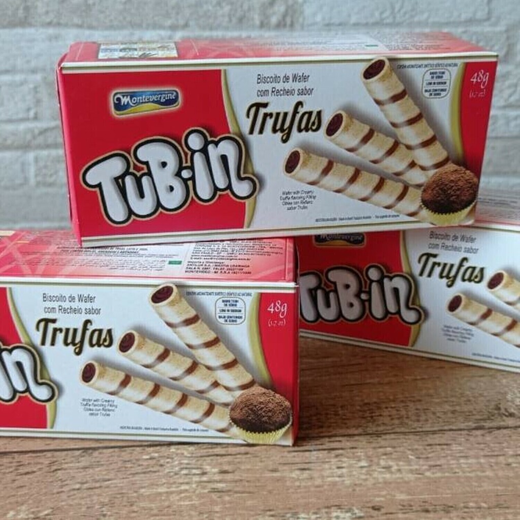Biscoito Wafer TUB IN Recheio de Trufas 48g foto 5