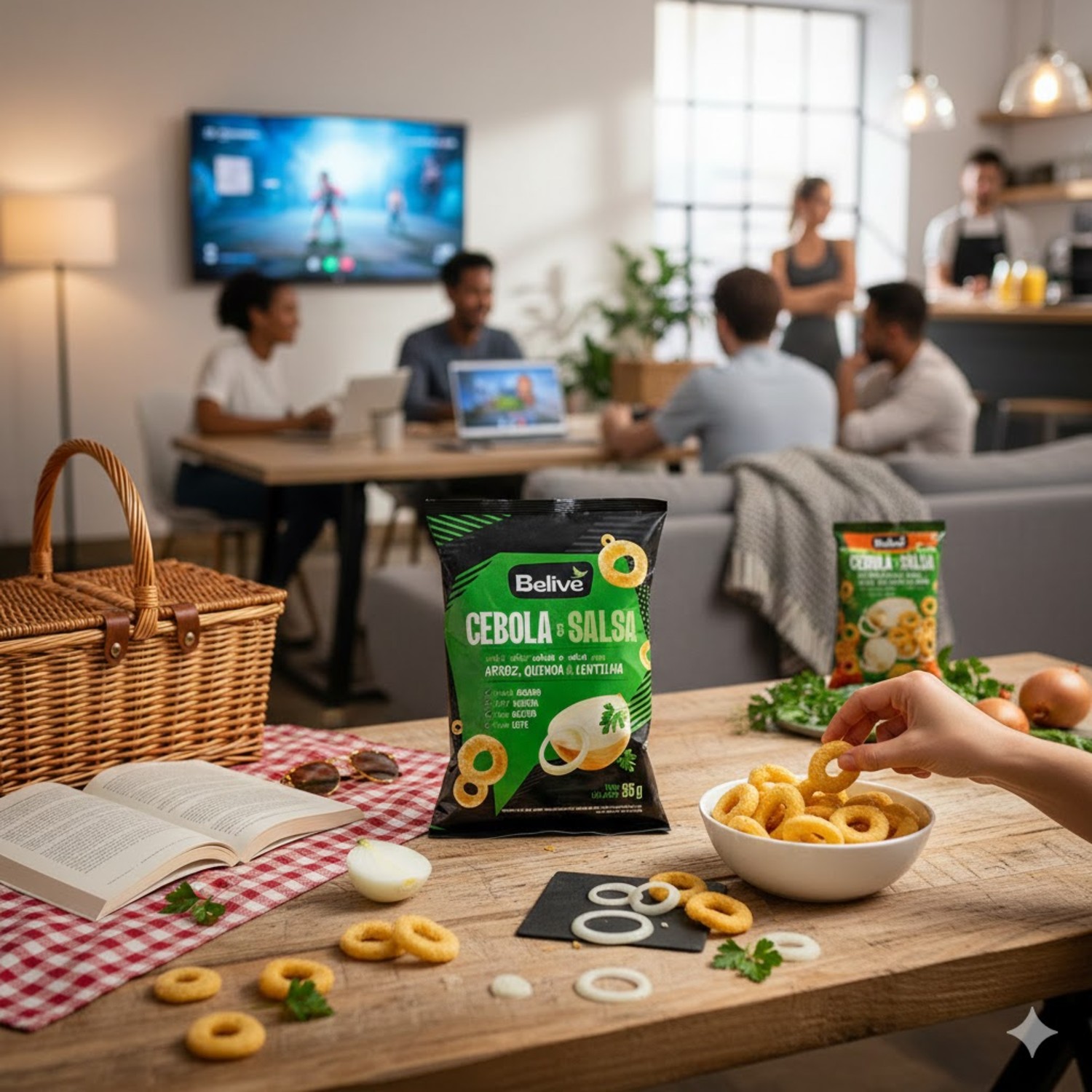 Snack Multigrãos Cebola, Salsa e Lentilha BELIVE 35g foto 6