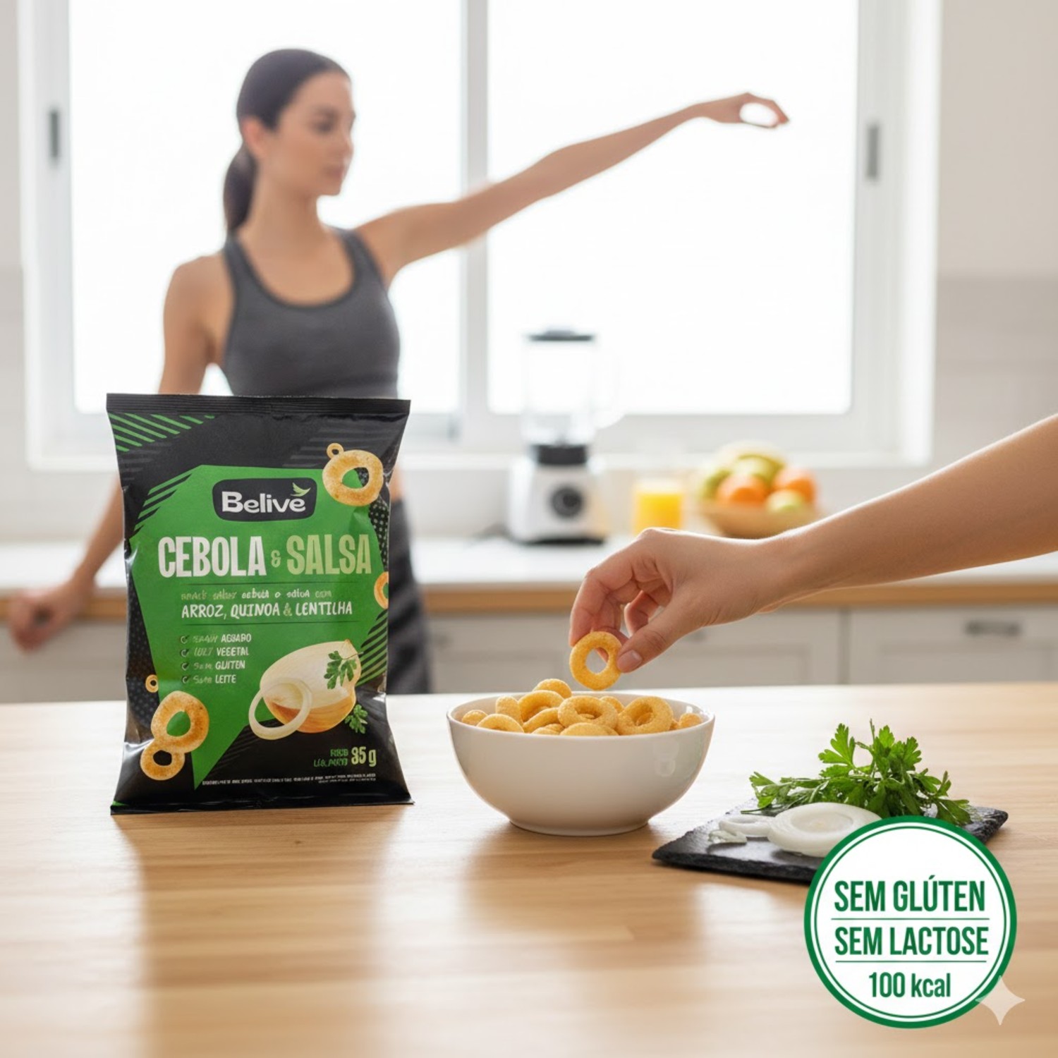 Snack Multigrãos Cebola, Salsa e Lentilha BELIVE 35g foto 7