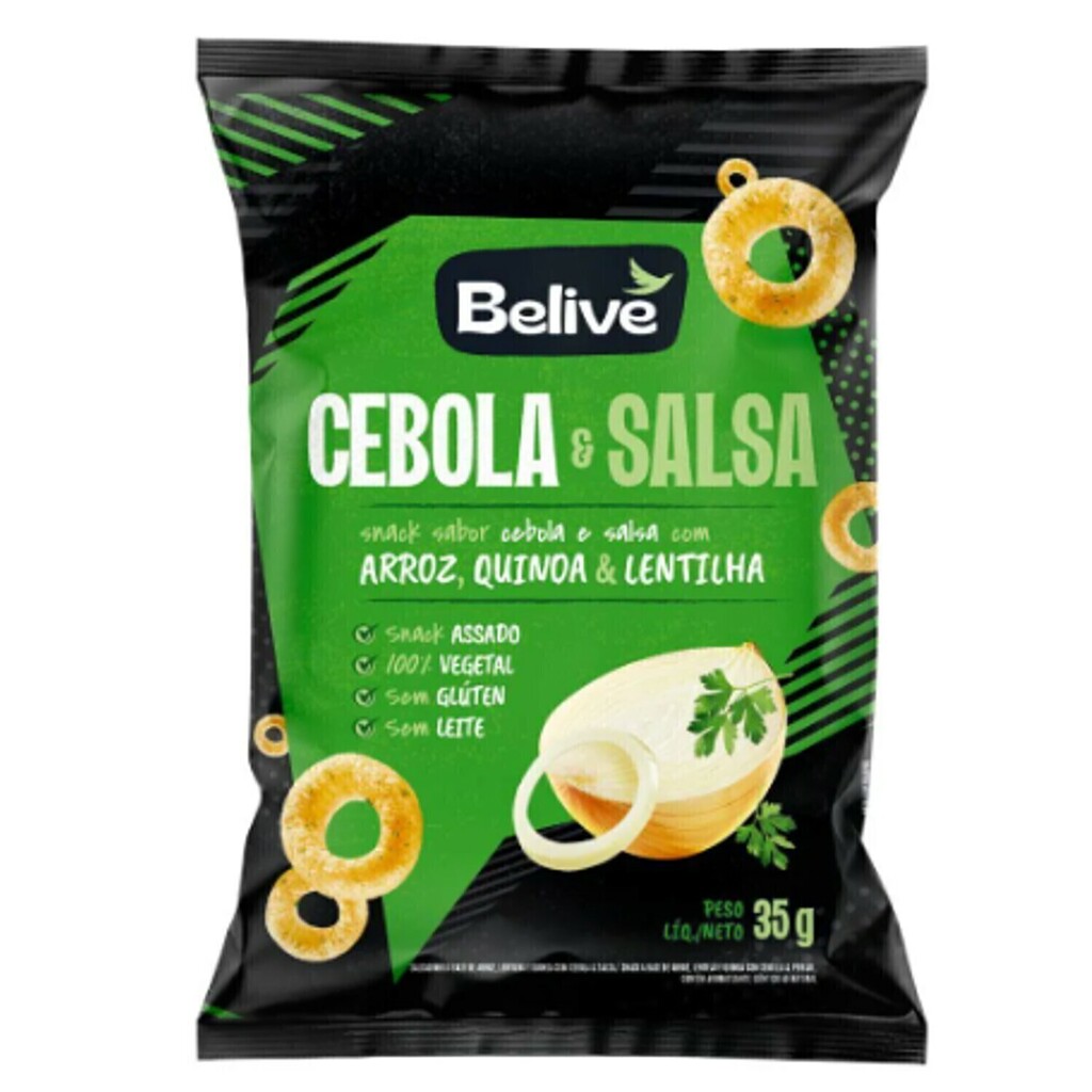 Snack Multigrãos Cebola, Salsa e Lentilha BELIVE 35g foto 8