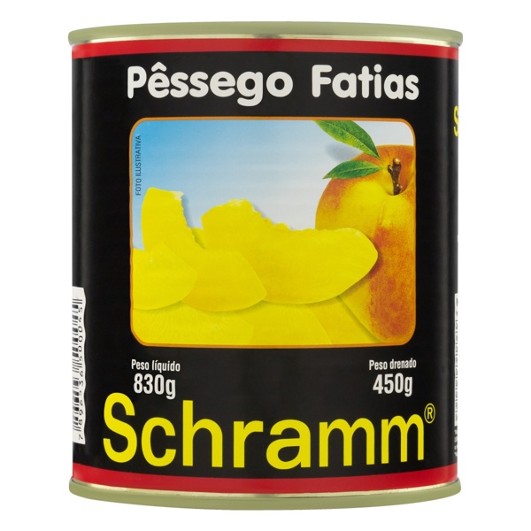 Pêssego em Calda SCHRAMM 450g foto 2