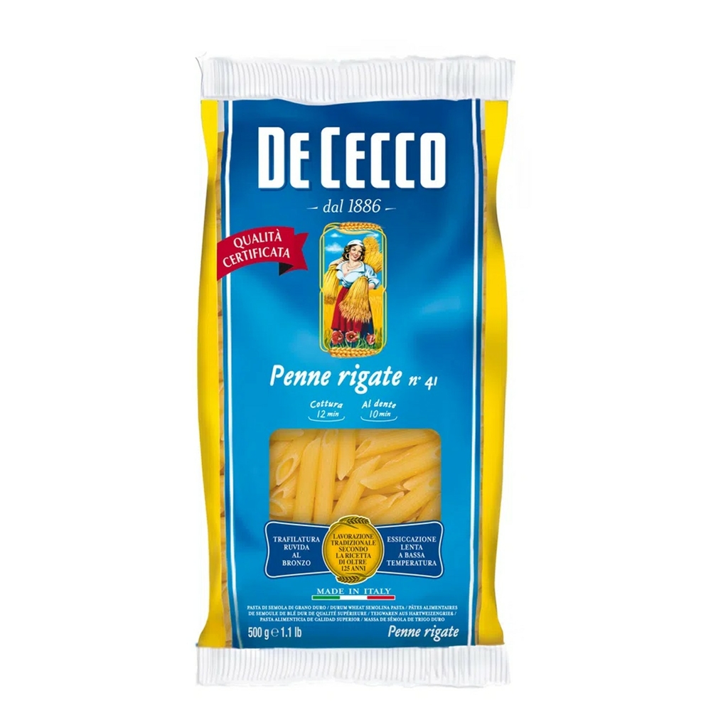 Macarrão Italiano DE CECCO Penne Rigate 500g